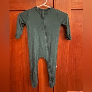 Kyte Baby - Zippered Footie in Emerald - 0-3 months
